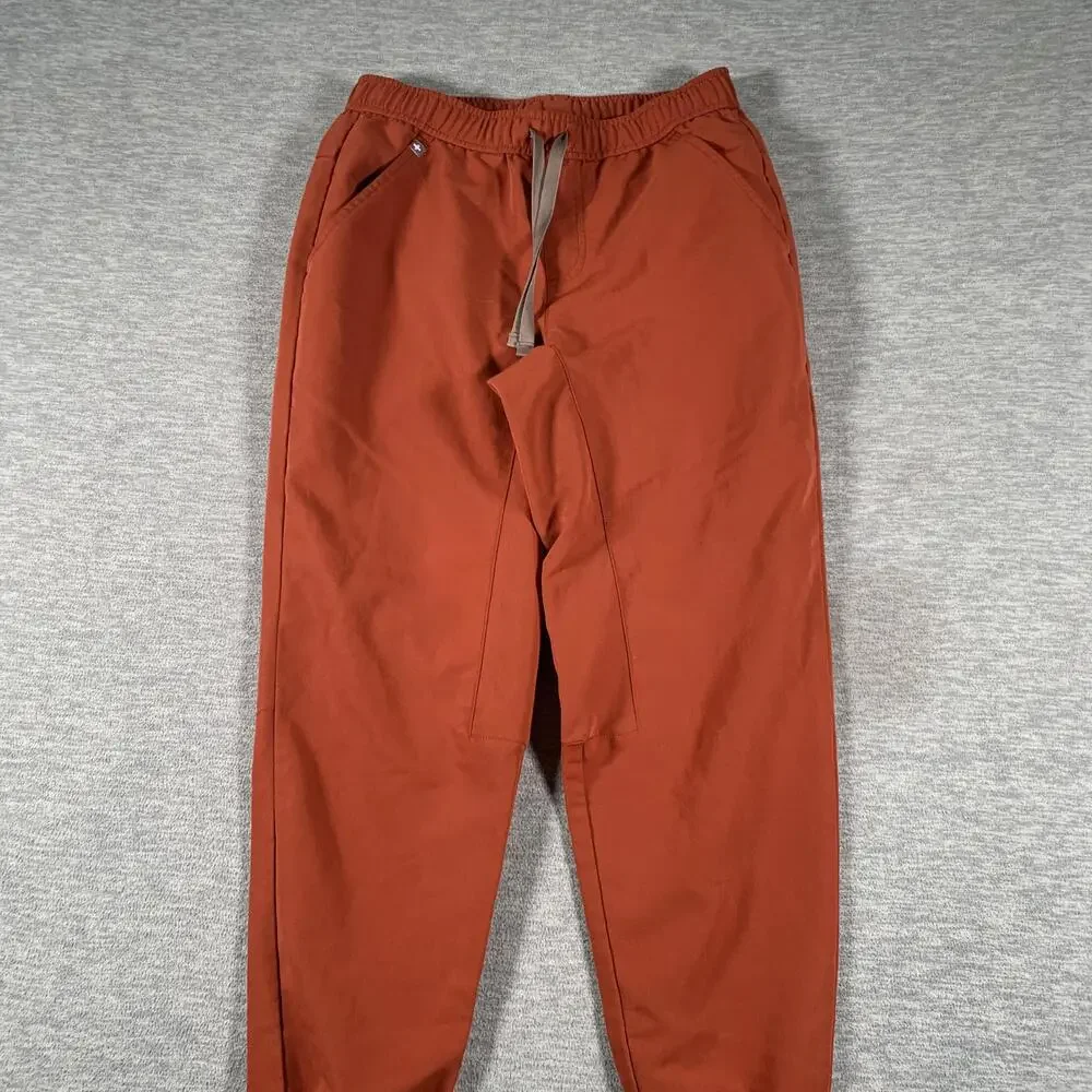 FIGS Pants Mens XS Orange Technical Collection Jogger Scrub Workwear Stretch